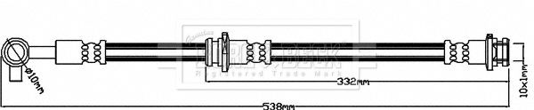 BORG & BECK Тормозной шланг BBH8232